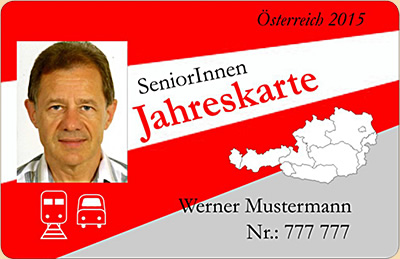Muster - SeniorInnen Jahreskarte Österreich © vida-nö 