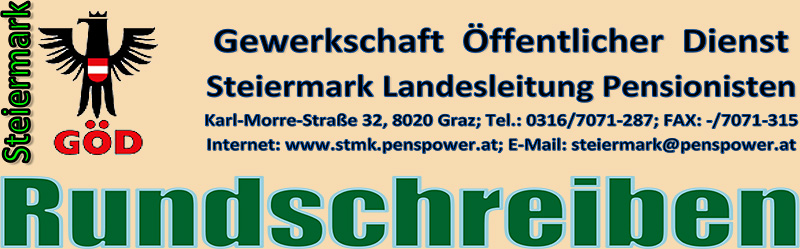 logo Rundschreiben der GÖD-Landesleitung Pensionisten Steiermark