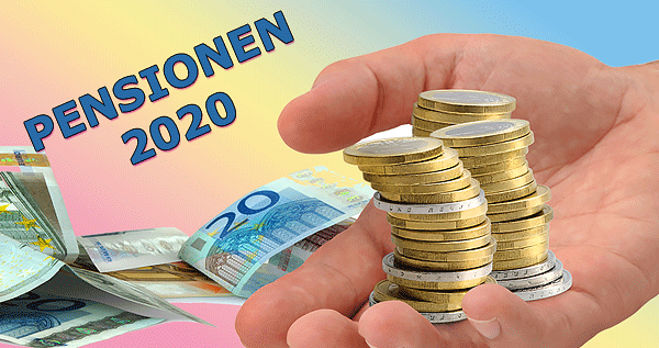 Logo-Pensionsanpassung 2020 - Grafikhintergrund (Hand und Geld) © K.-U. Häßler - Text Josef Strassner