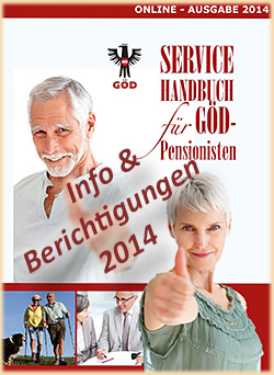 Titelseite Servicehandbuch für GÖD-Pensionisten