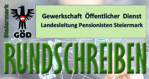 logo Rundschreiben der GÖD-Landesleitung Pensionisten Steiermark